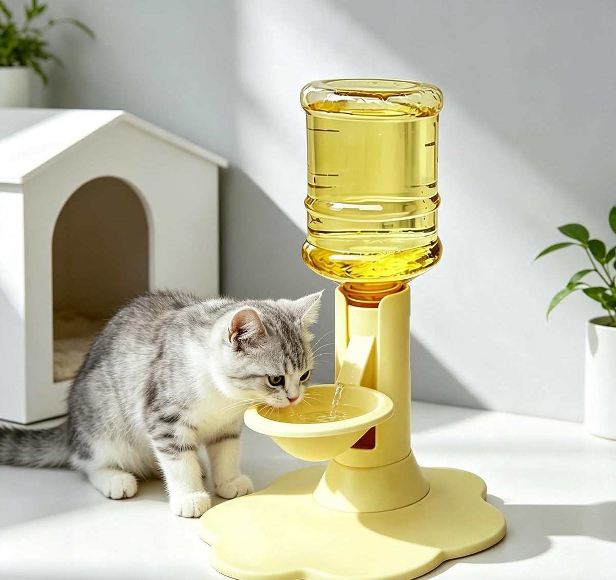 Gravity - Dispensador de agua para gatos, cuenco de recarga automát...