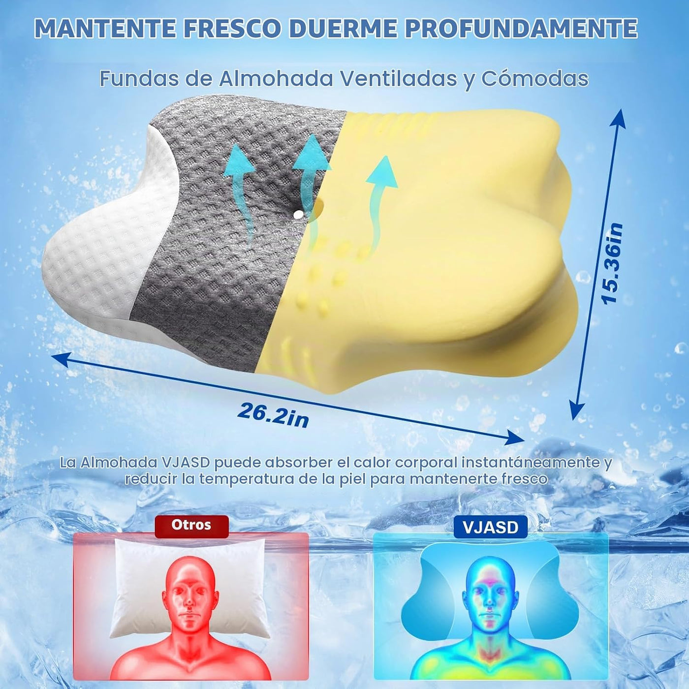 Almohadas cervicales para dormir de lado - Almohada de cuello de es...