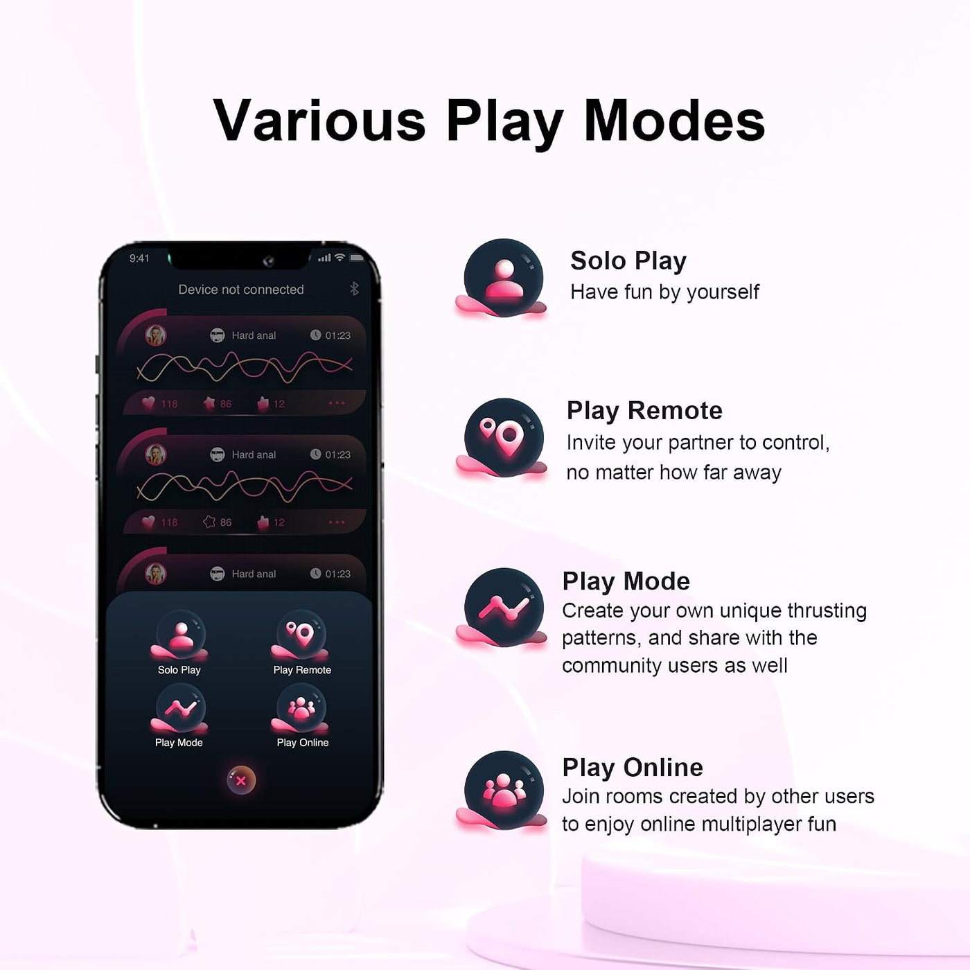 Máquina Sexual Automática de Empuje con Dildo y Control por APP, Má...
