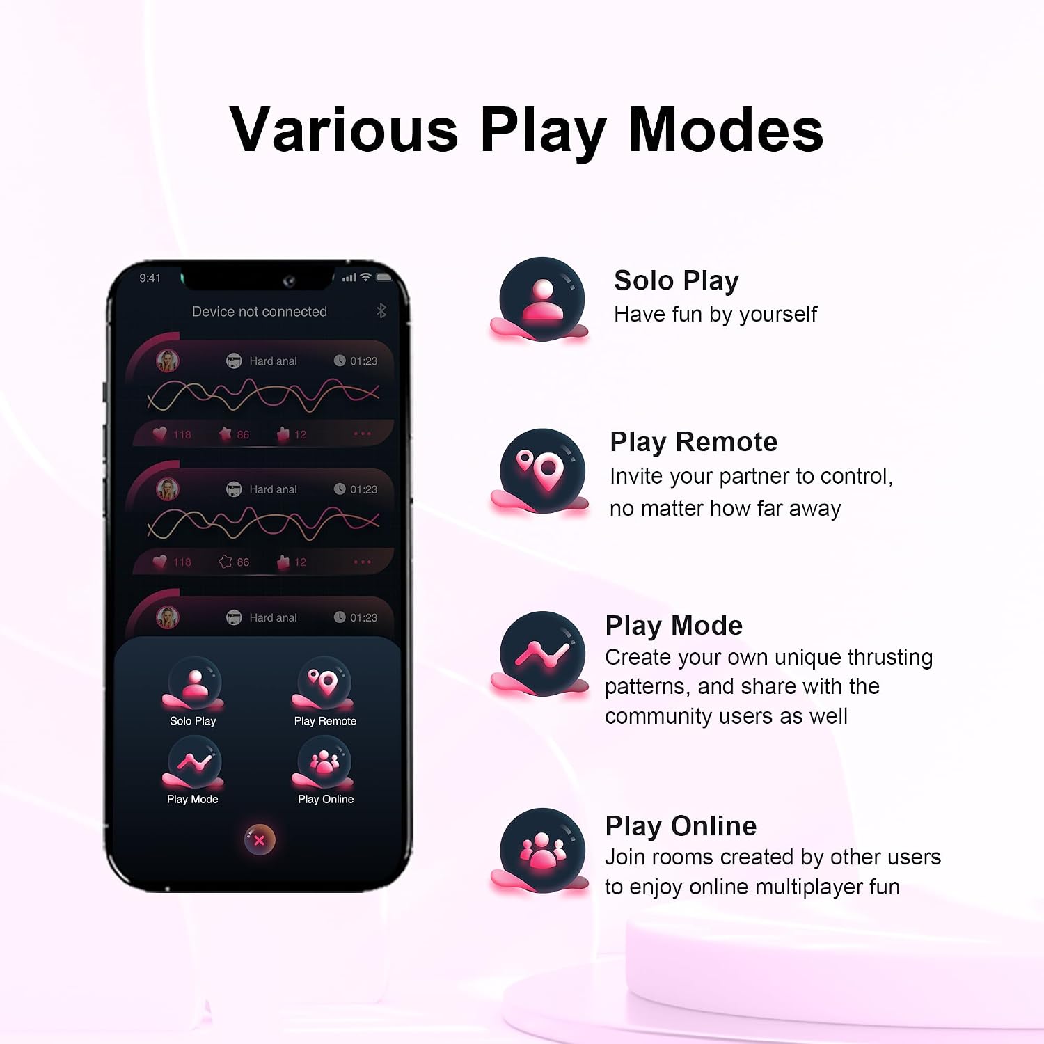 Máquina Sexual Automática de Empuje con Dildo y Control por APP, Má...