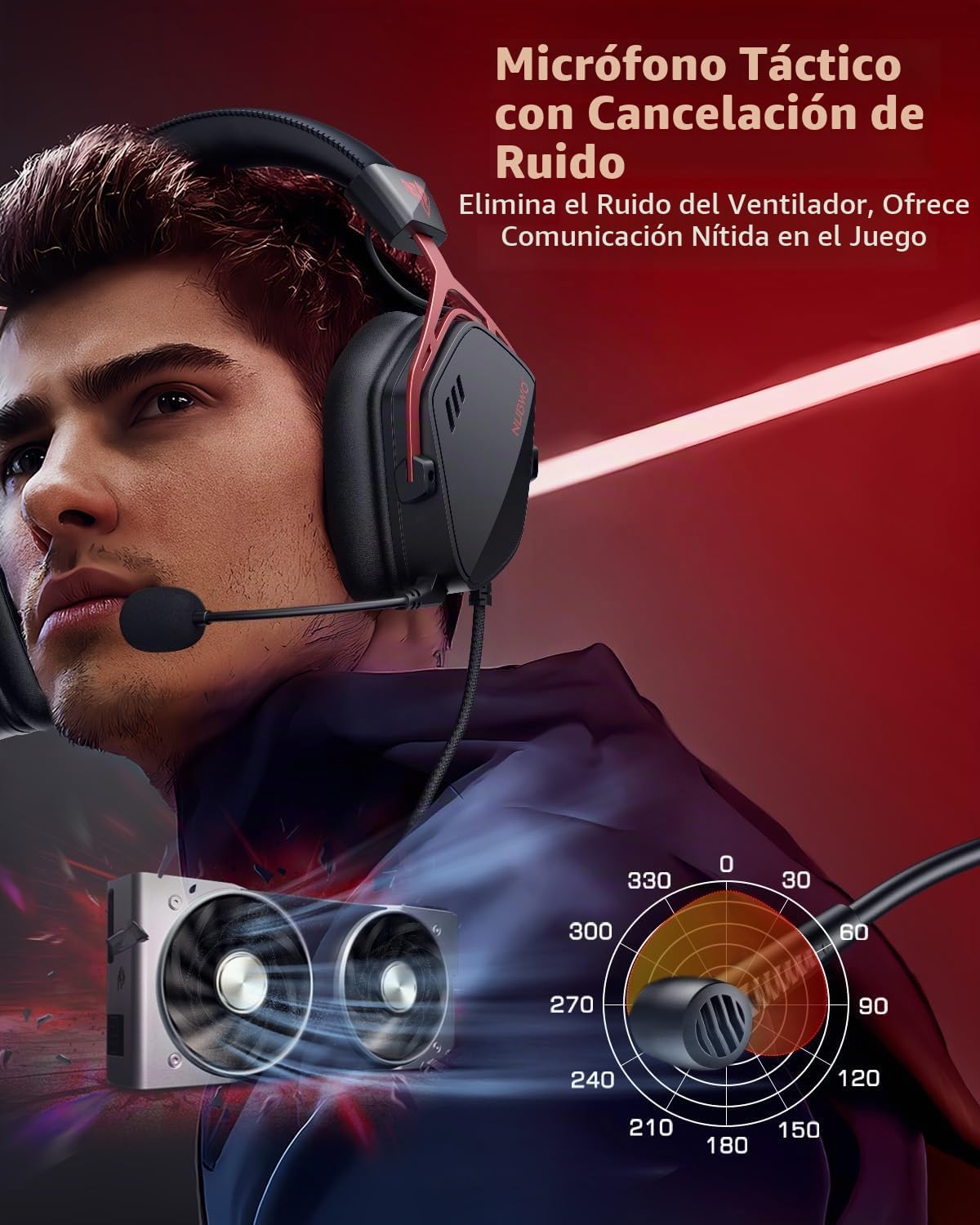 NUBWO HG03 Auriculares con cable para juegos para PC, afinados por...
