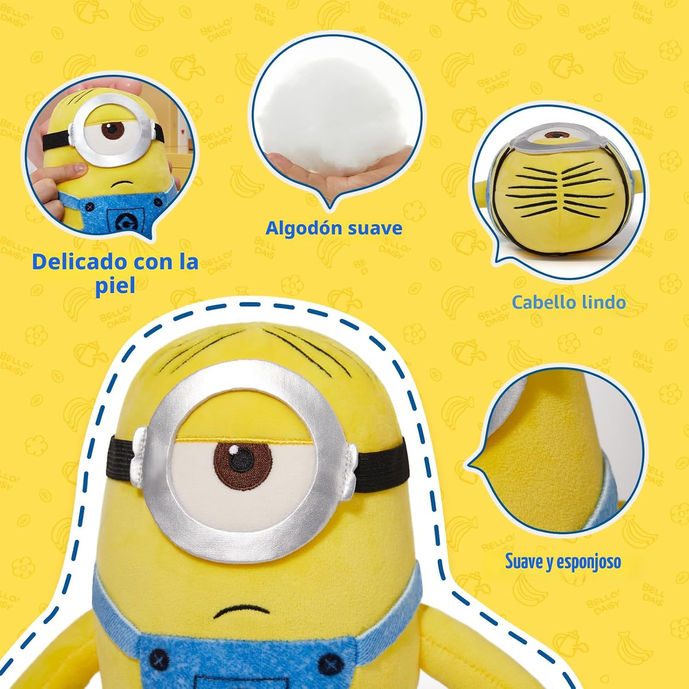 MINISO Animales de Peluche Minions de 9'' Juguete de Peluch...