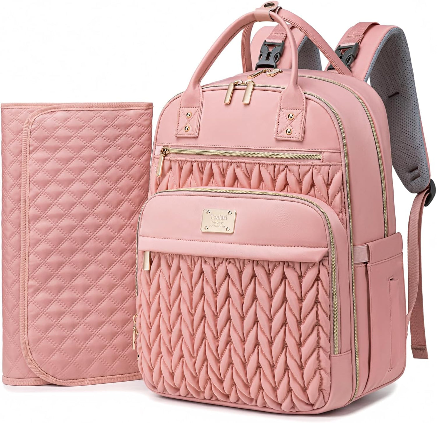 Tealari Mochila para pañales, elegante bolsa de pañales para bebé,...