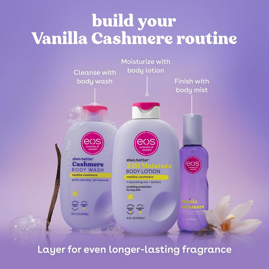 eos Shea Better Loción corporal Vanilla Cashmere, cuidado de la pie...