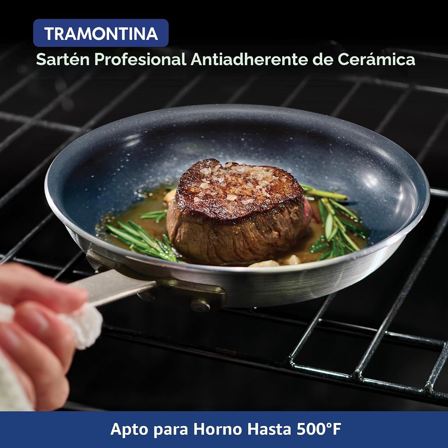 Tramontina Sartén grande antiadherente de cerámica profesional de 1...