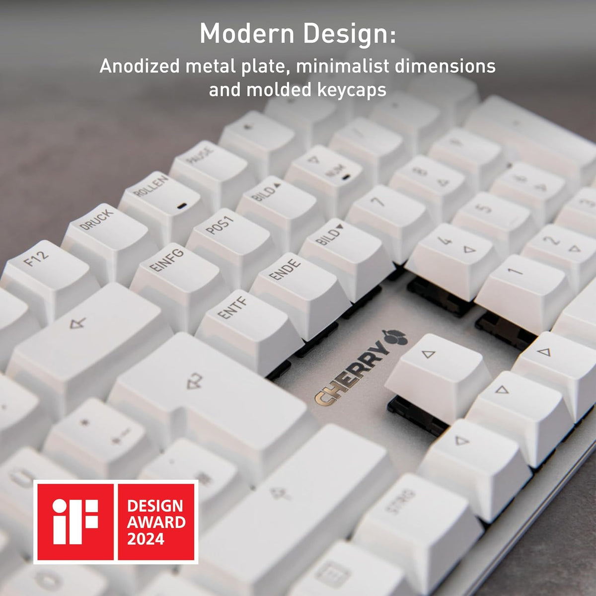 Cherry KC 200 MX, teclado mecánico de oficina con cable, diseño mod...