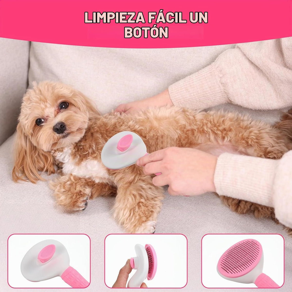 Juego de 6 piezas de aseo para perros, kit de aseo para mascotas, c...