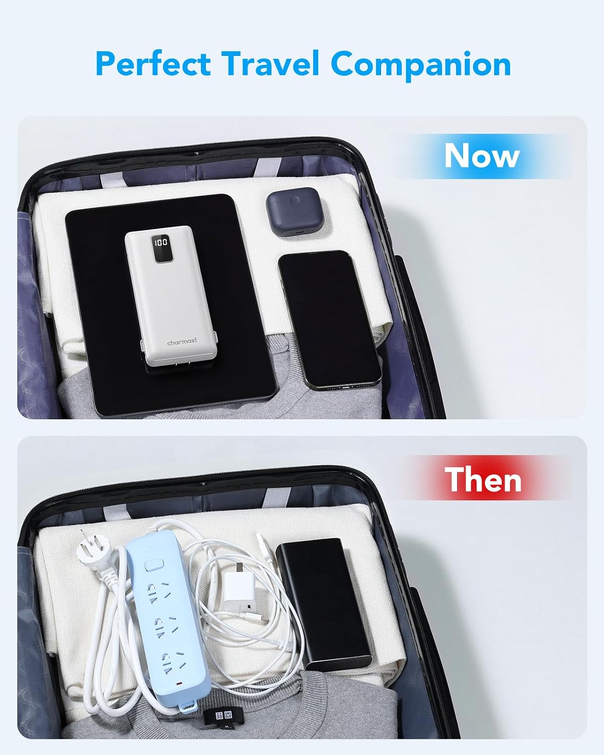 charmast Banco portátil 10000mAh del poder del cargador con el ench...