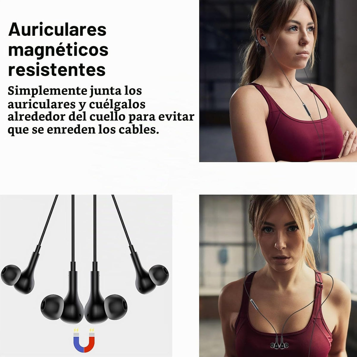 AIAUXAI Auriculares USB con micrófono para PC portátil, auriculares...