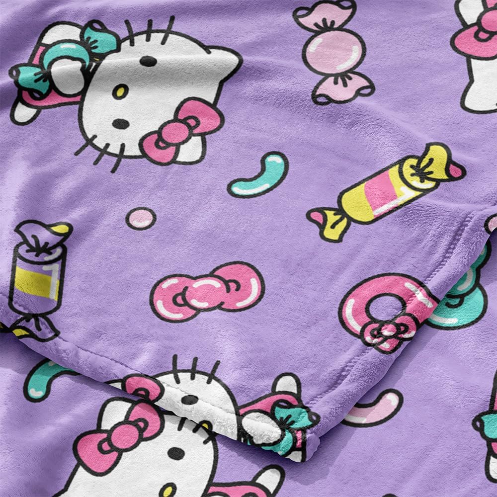 Northwest Hello Kitty - Manta de seda suave y ligera para cama, sof...