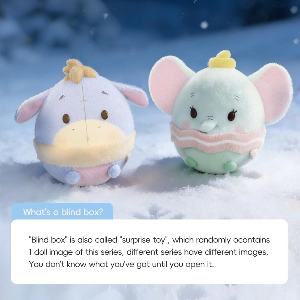 MINISO Disney Stitch, Winnie the Pooh y Mickey Winter - Caja blinda...