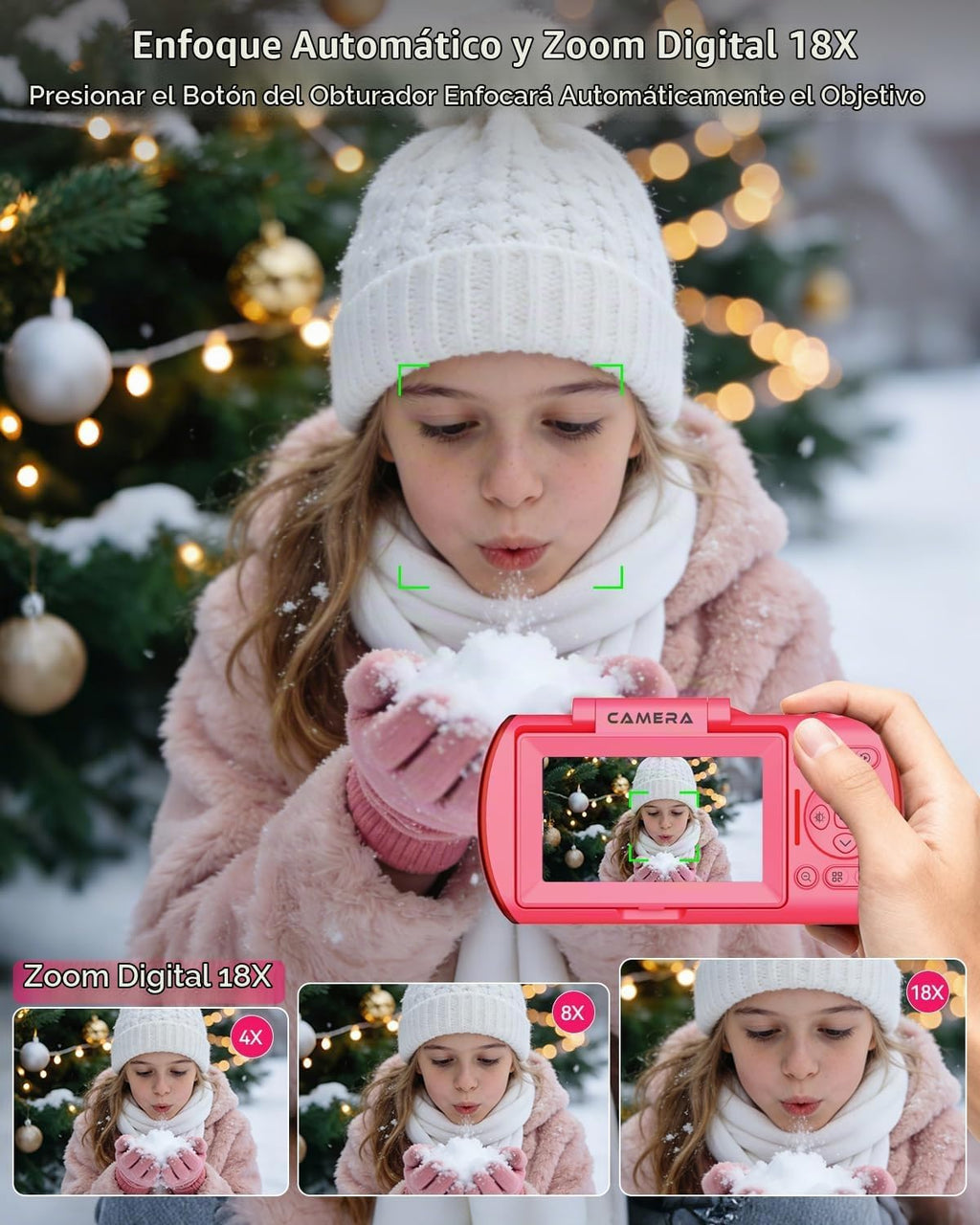 Cámara digital 4K para fotografía, cámara de vlogging WiFi de 64MP...