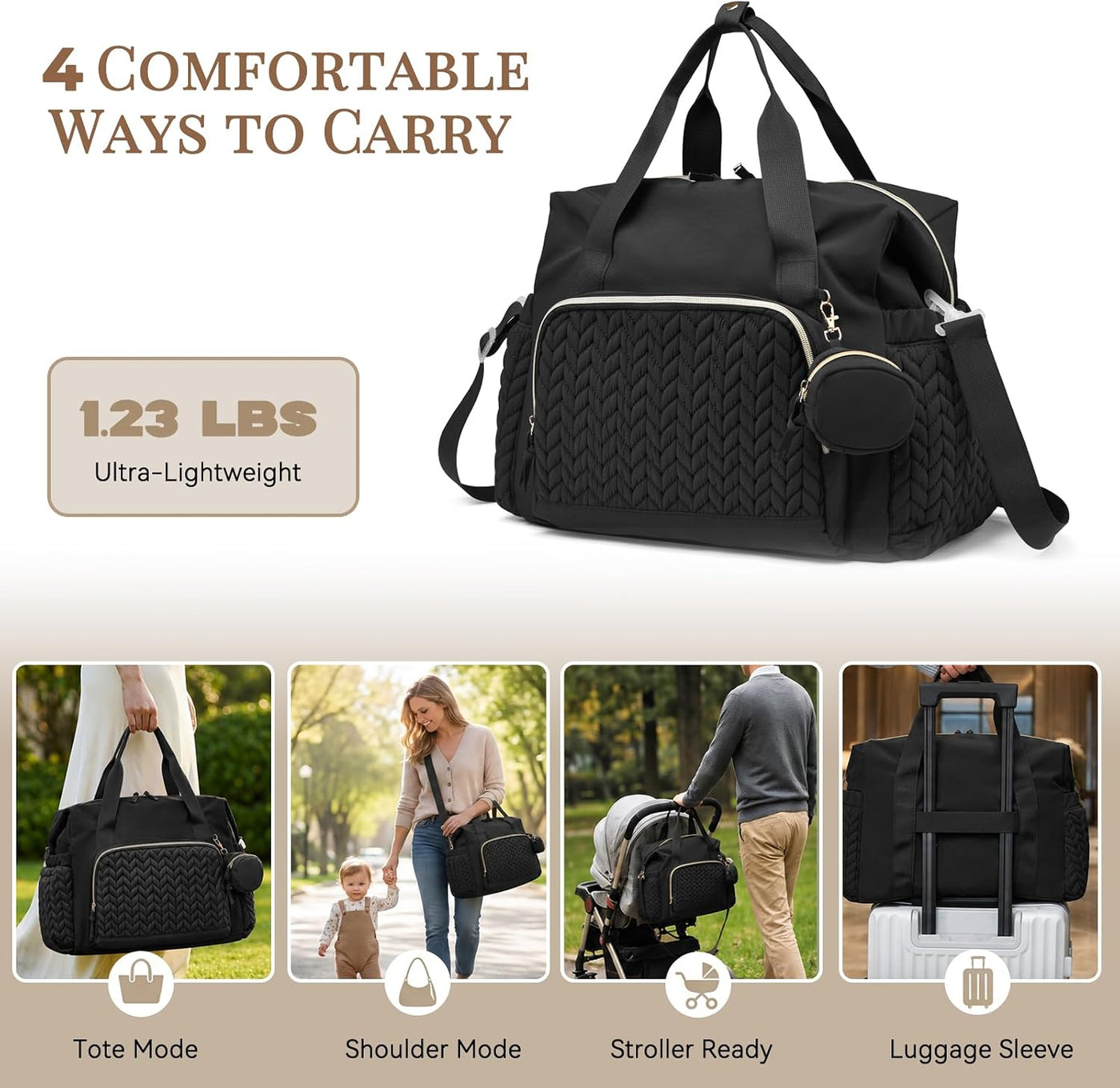 Awanhe Totalizador del bolso de pañales, bolsos de pañales del viaj...