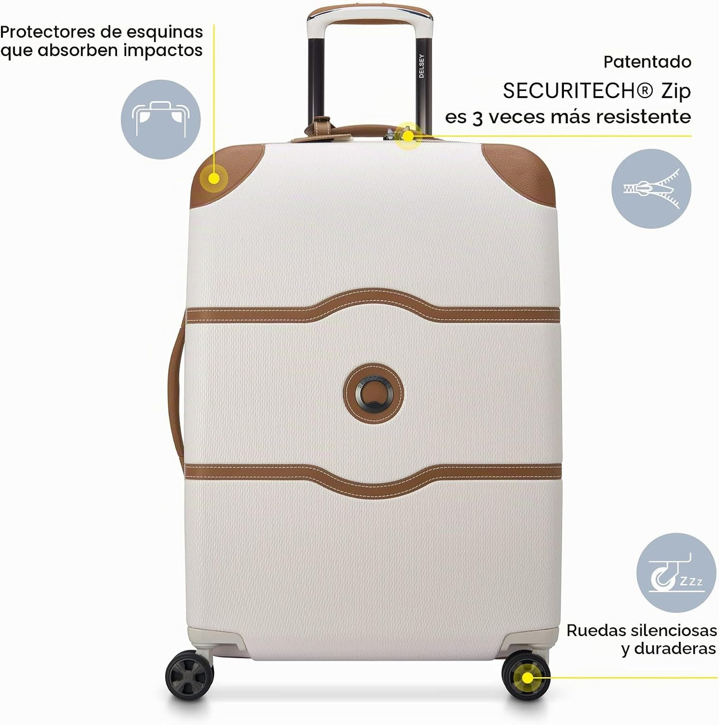 DELSEY PARIS Chatelet Air 2.0, equipaje de maletero a cuadros de 26...