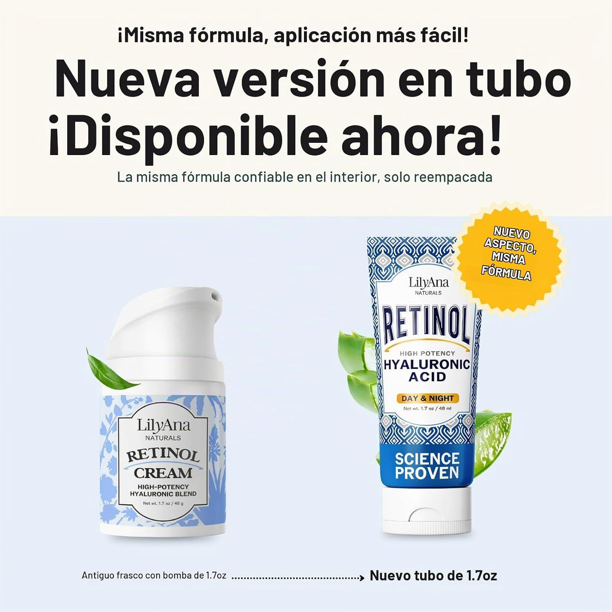 LilyAna Naturals Crema Facial Anti-Edad con Retinol para Mujeres \u...