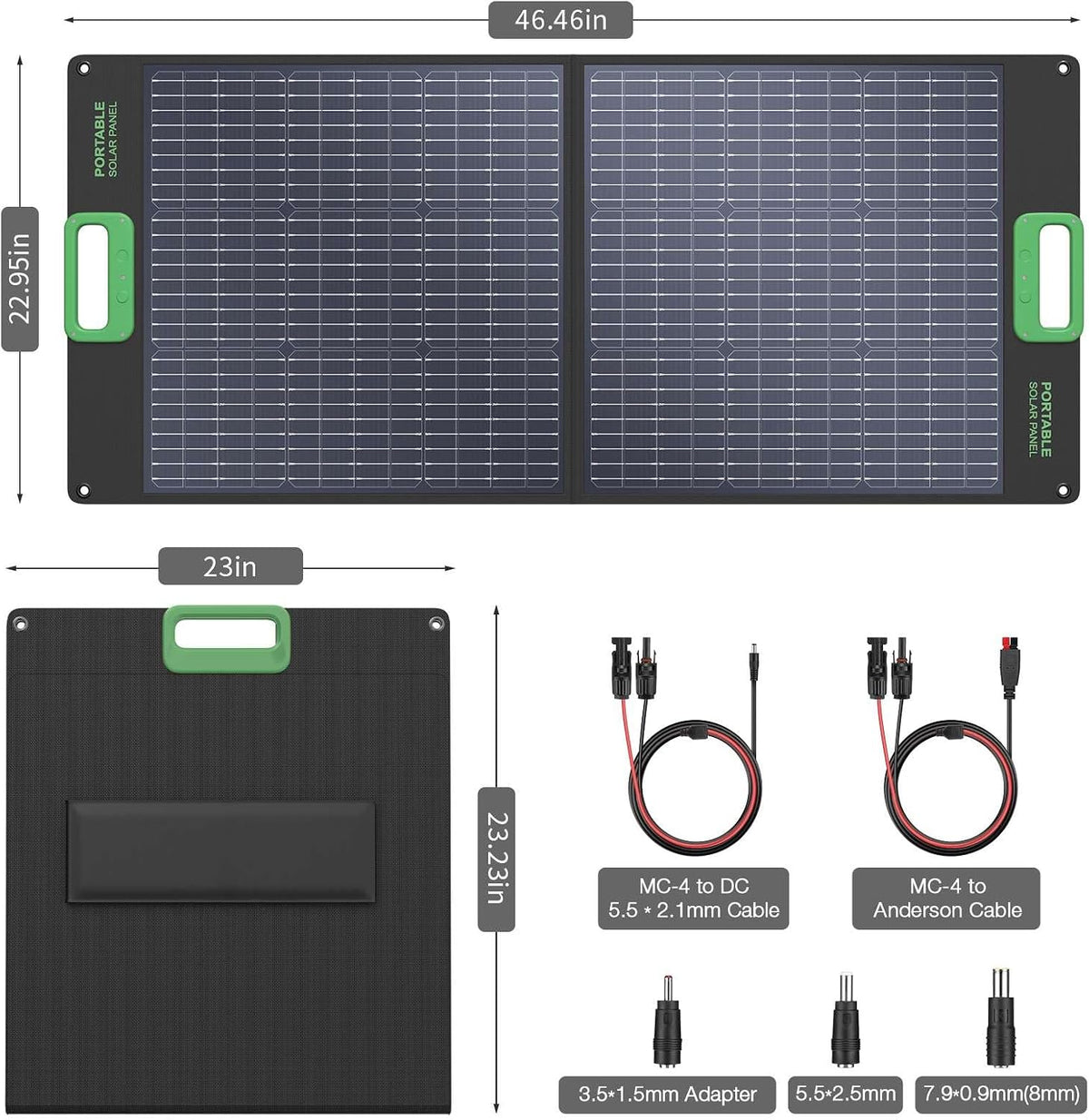 el panel solar portátil 100W para el generador de la central eléctr...