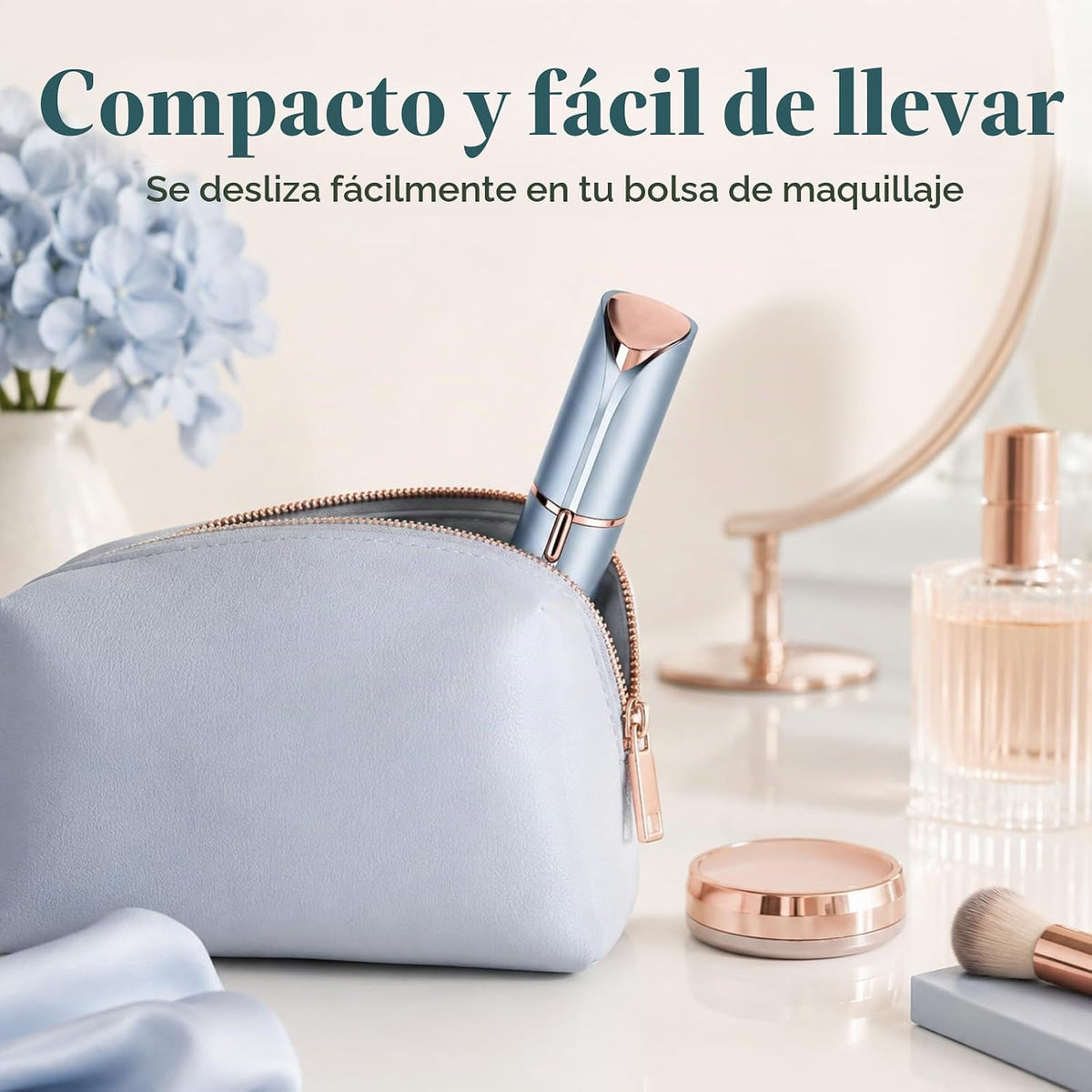 Removedor de vello facial impecable para mujeres, 2 cabezales de re...