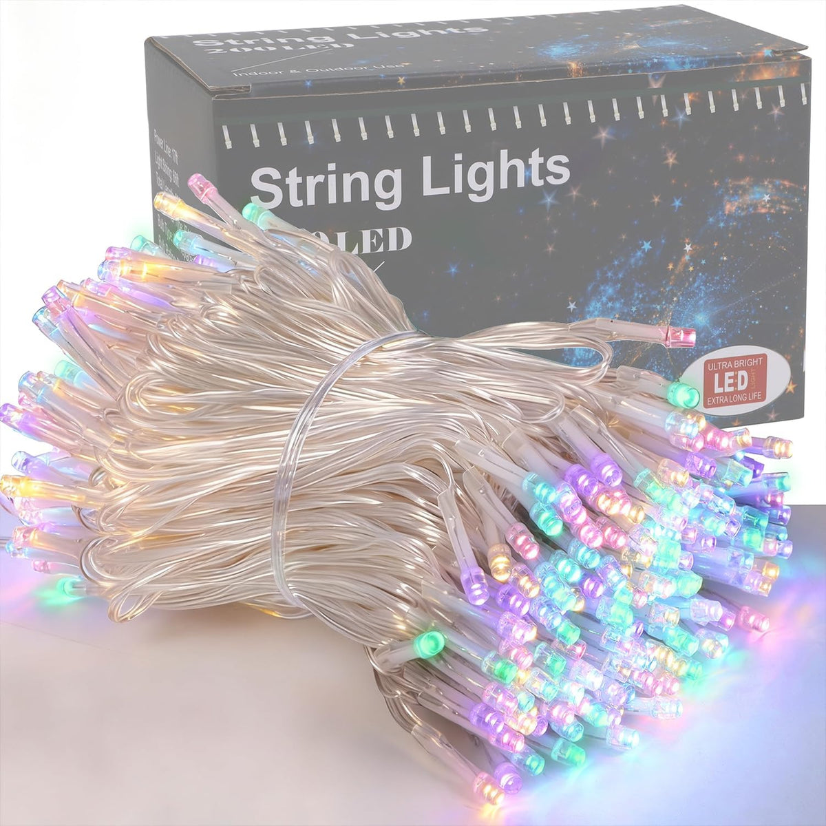 HOME LIGHTING Miniluces decorativas de Pascua de 66 pies, 200 luces...
