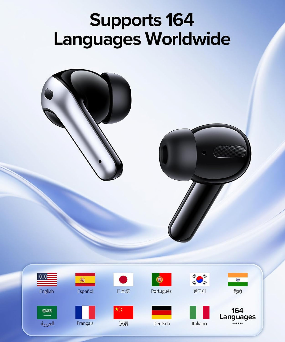 OKEEFE Auriculares inalámbricos Bluetooth Auriculares de traducción...