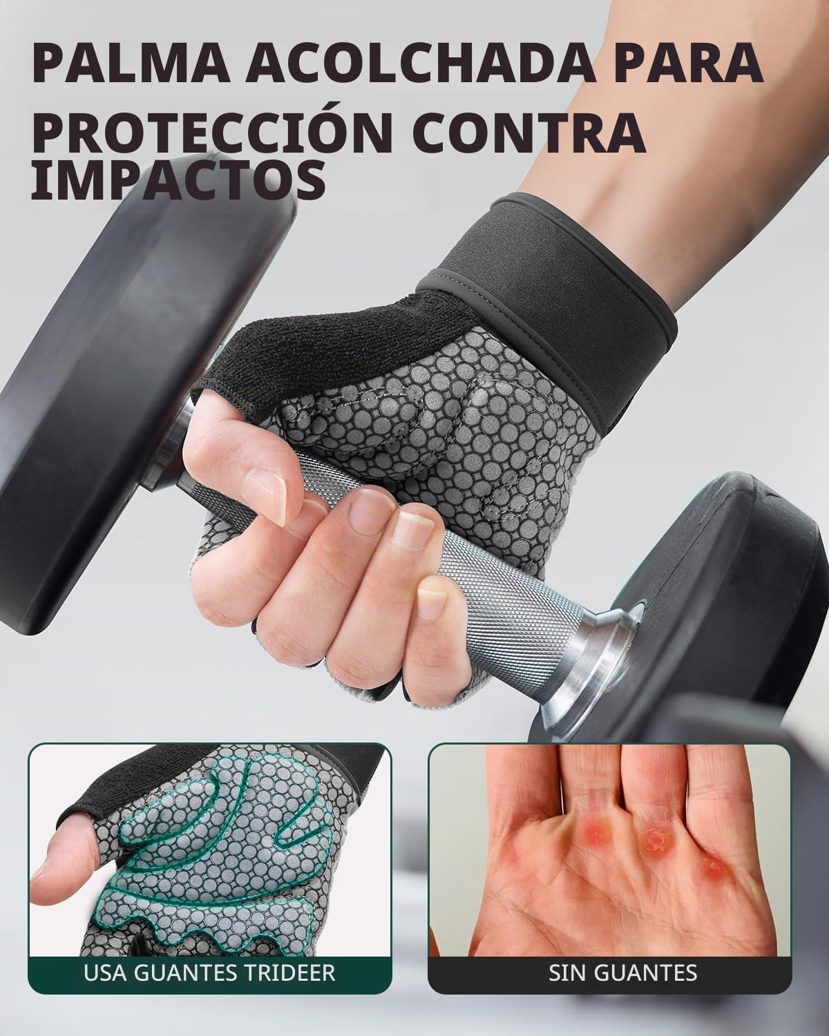 Trideer Guantes de levantamiento de pesas para mujeres y hombres |...