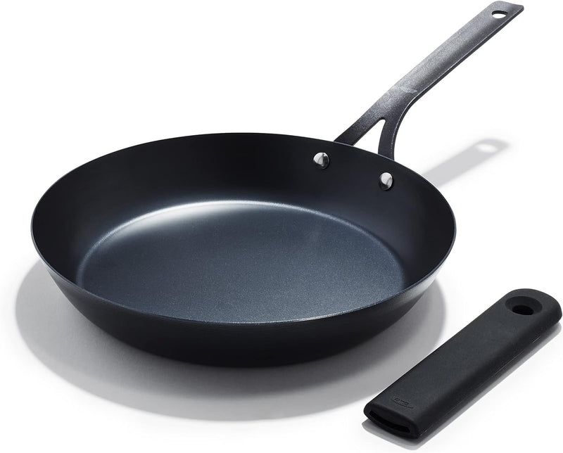 OXO Sartén de Acero al Carbono Pre-Sazonado Obsidian, Sartén de Fre...