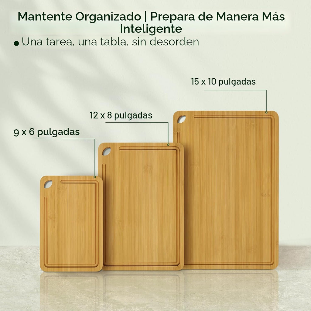 Keechee Tabla de Cortar de Madera para Cocina - Juego de Regalo de...