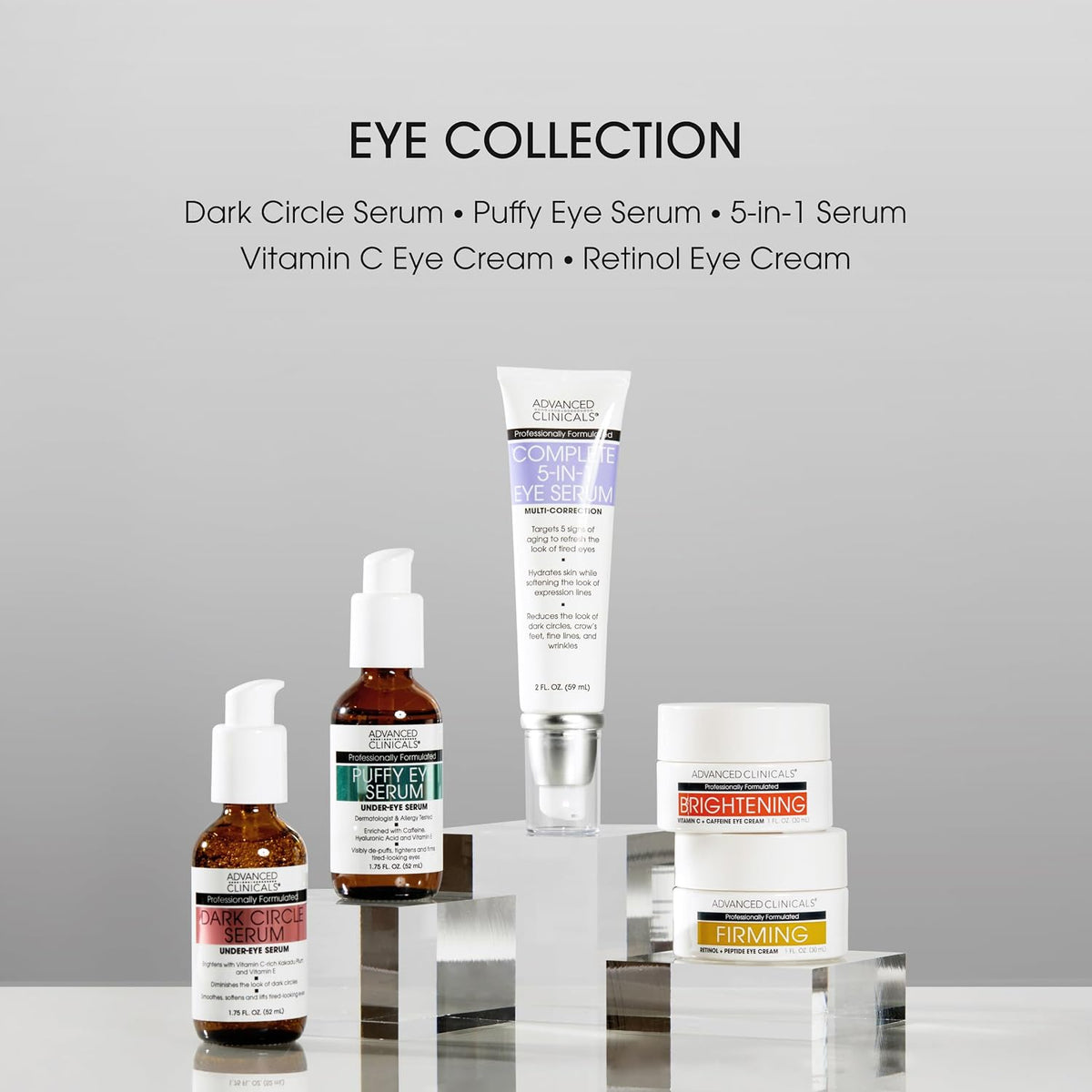 Advanced Clinicals Suero para ojos 5 en 1 | Multi-beneficio visible...