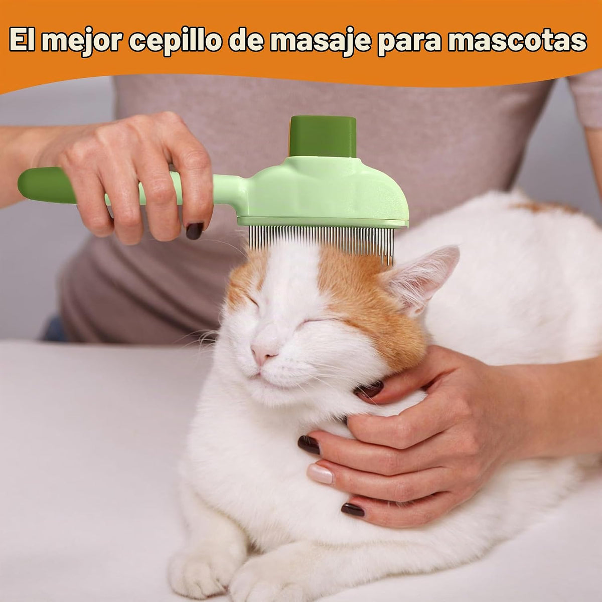 KHQBG Cepillo de pelo de gato y cepillo para perros, cepillo de des...