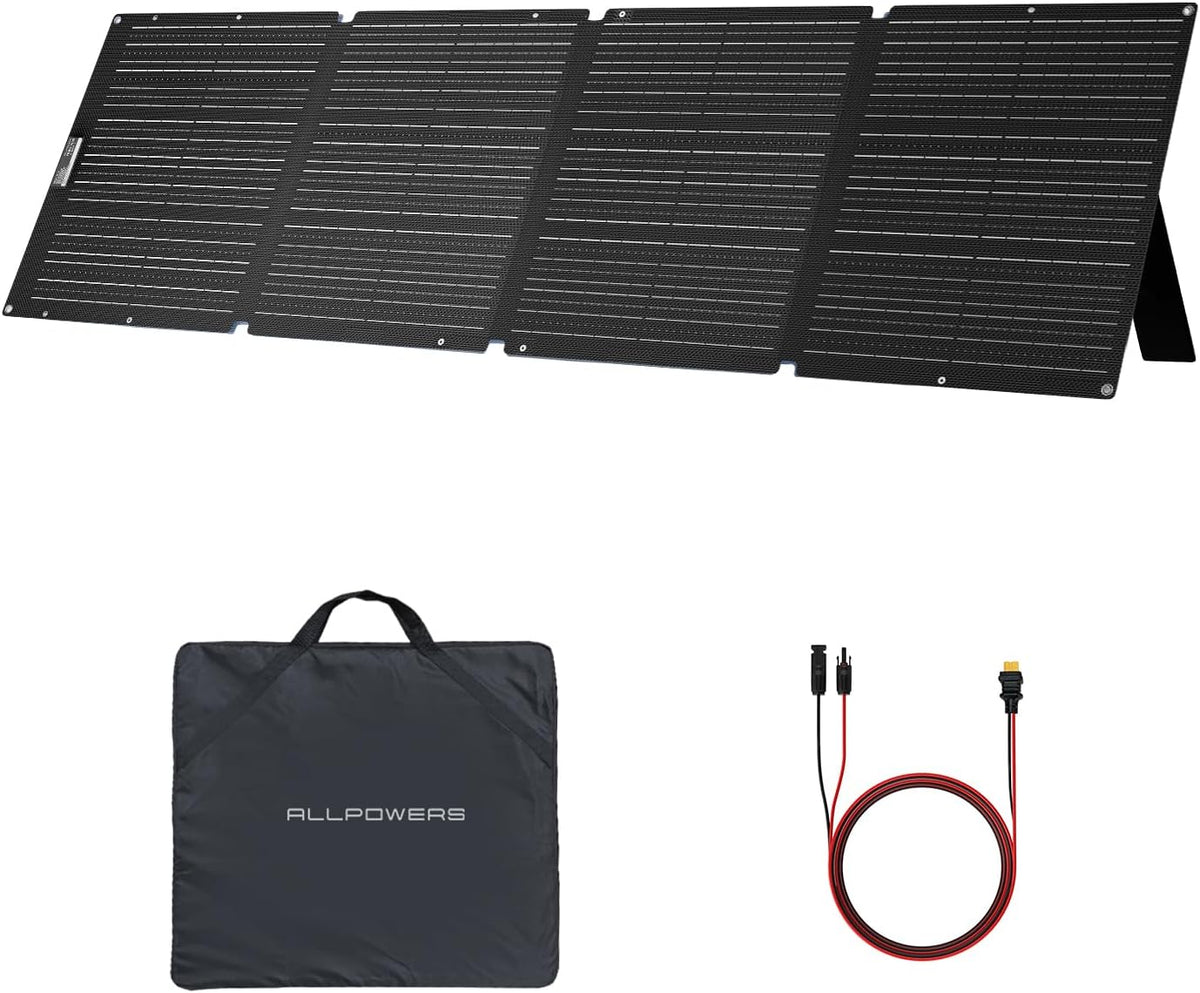 ALLPOWERS Panel solar portátil SE200 200W, cargador solar para la c...