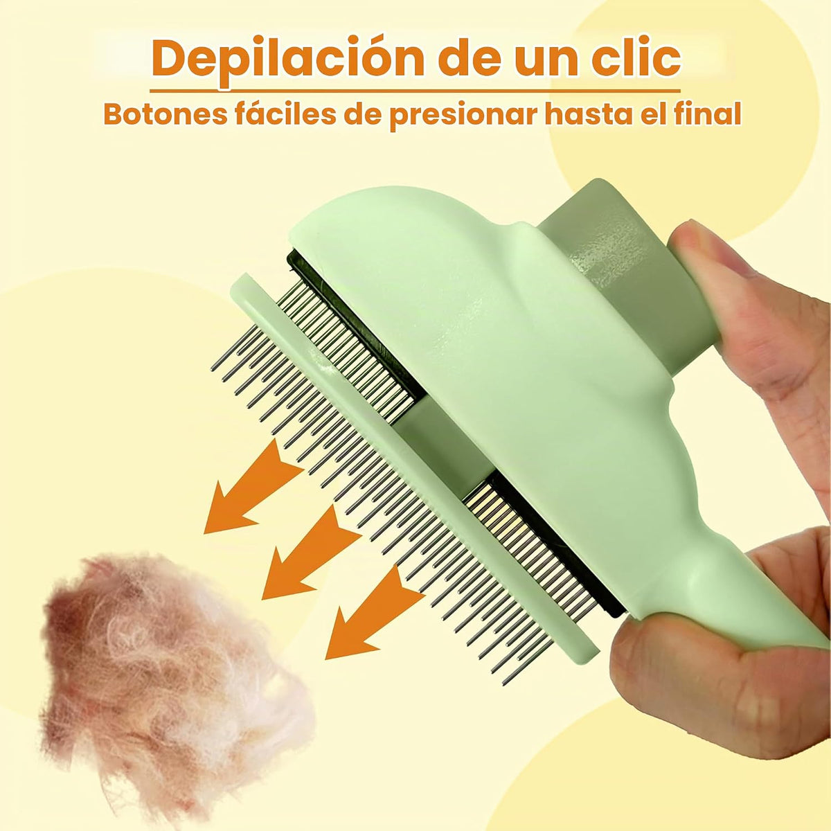 KHQBG Cepillo de pelo de gato y cepillo para perros, cepillo de des...