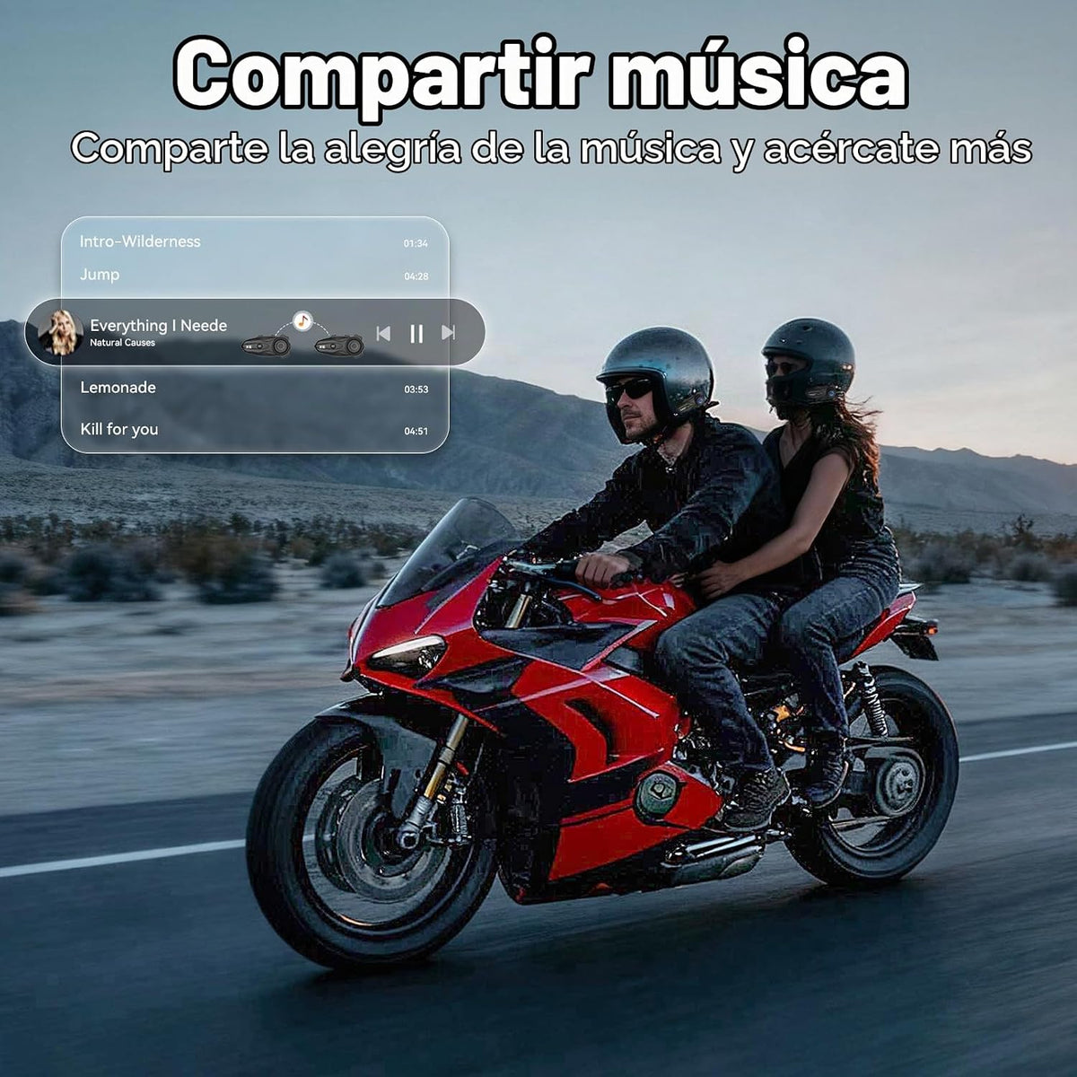 NYTALK Sistema de comunicación de casco de motocicleta X10 para 10...