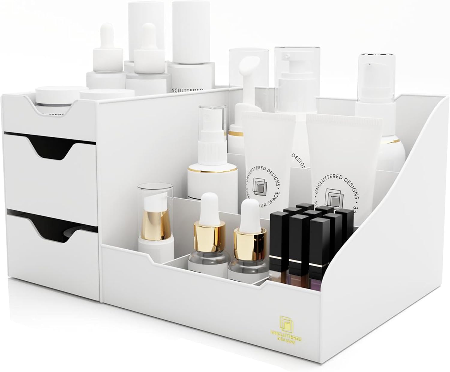 Despejado diseños Maquillaje Organizador con cajones
