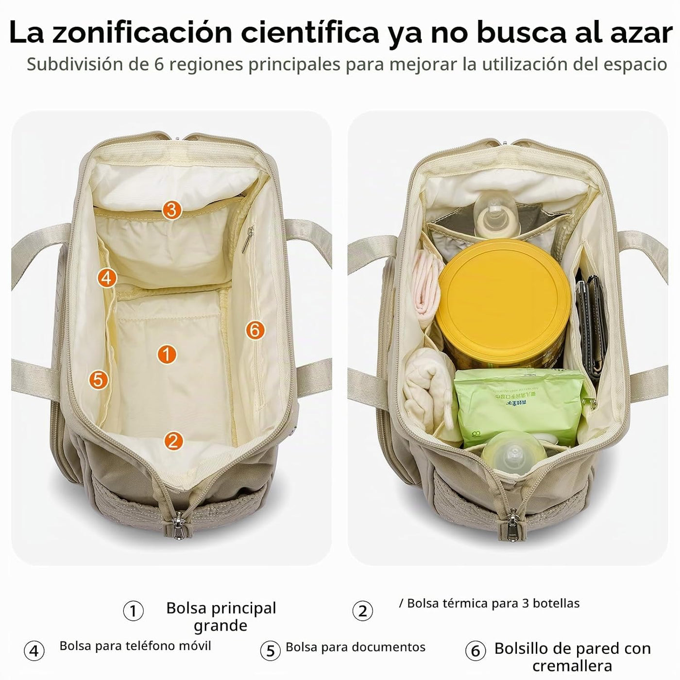 FHELAD - Bolsa de pañales pequeña para mujer, mini bolsa de bebé 4...