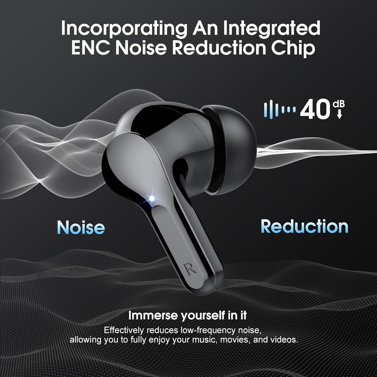 Auriculares inalámbricos, Bluetooth 5.4 Auriculares estéreo de alta...