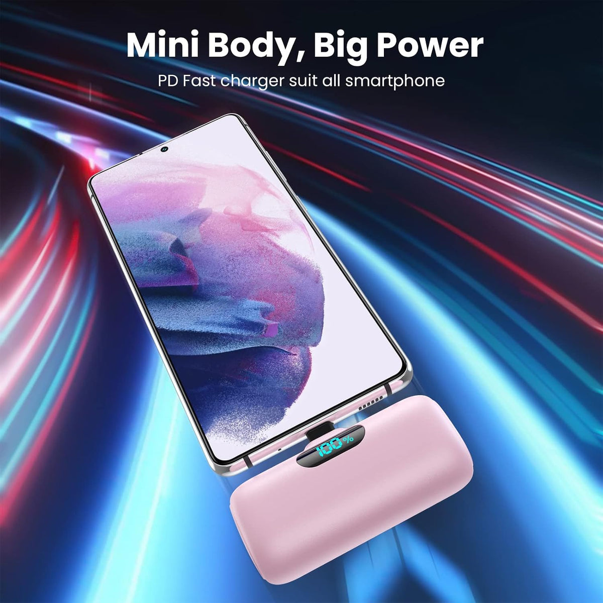 [Paquete de 2] Cargador portátil para iPhone 17\/16\/15, mini USB C...