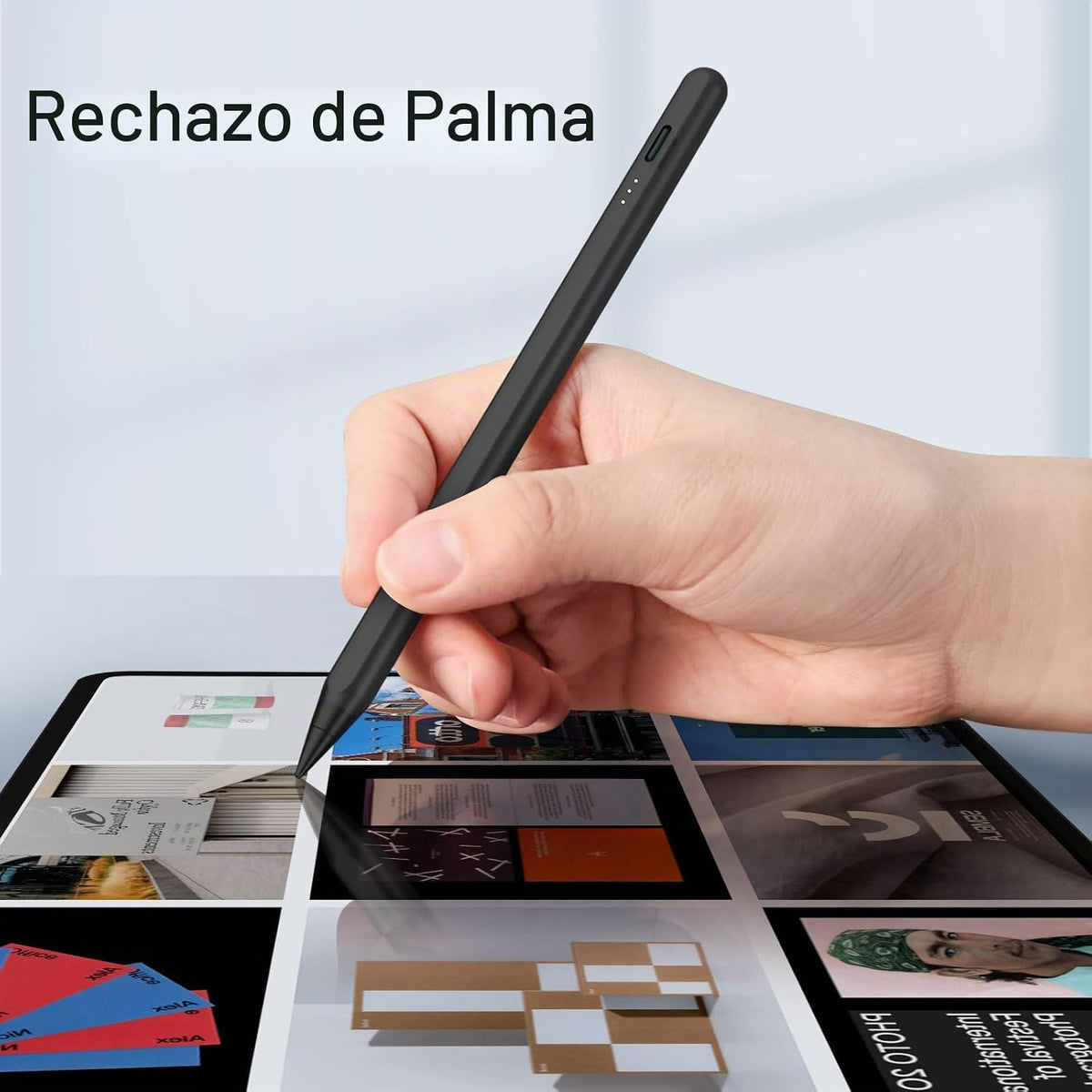 Lápiz óptico para iPad, lápiz capacitivo de carga rápida de 13 minu...