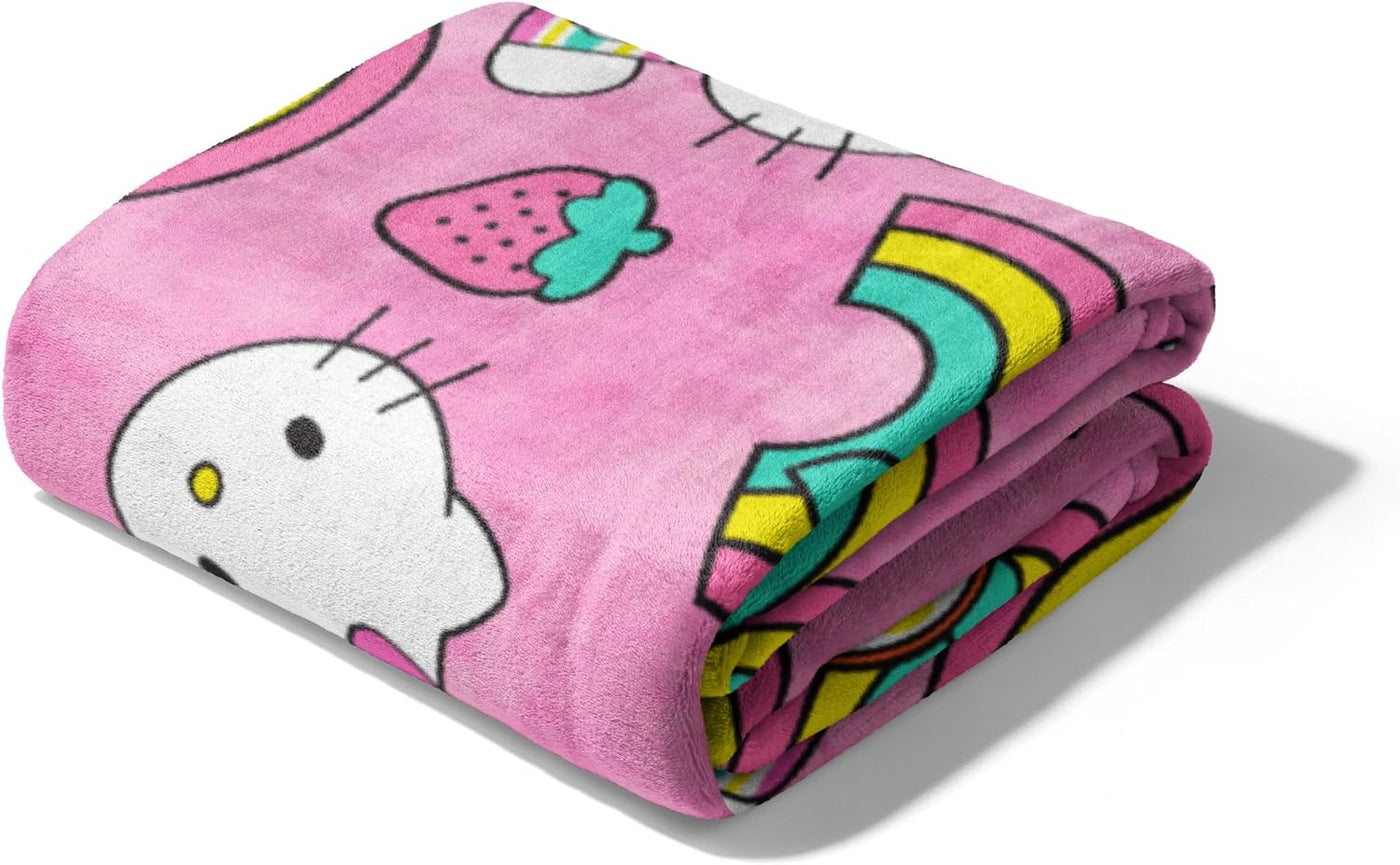 Northwest Hello Kitty - Manta de seda suave y ligera para cama, sof...