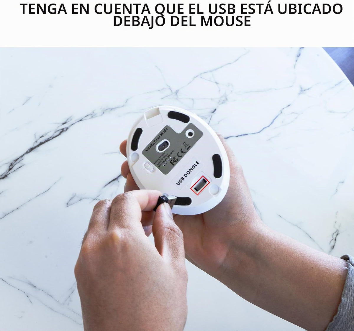 J-Tech Digital Ratón inalámbrico, mouse ergonómico vertical con mod...