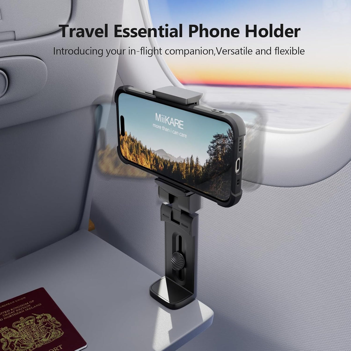 MiiKARE Soporte de teléfono para trípode, soporte universal para te...
