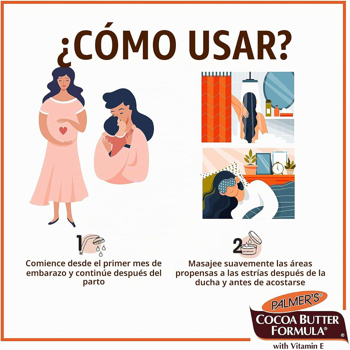 Palmer's Crema de masaje con fórmula de manteca de cacao para e...