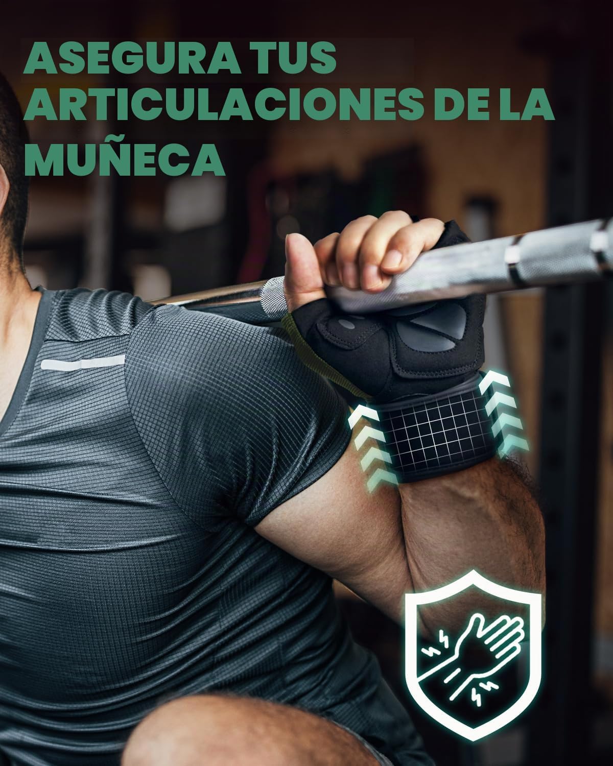 Trideer Guantes de entrenamiento para hombres, guantes para levanta...