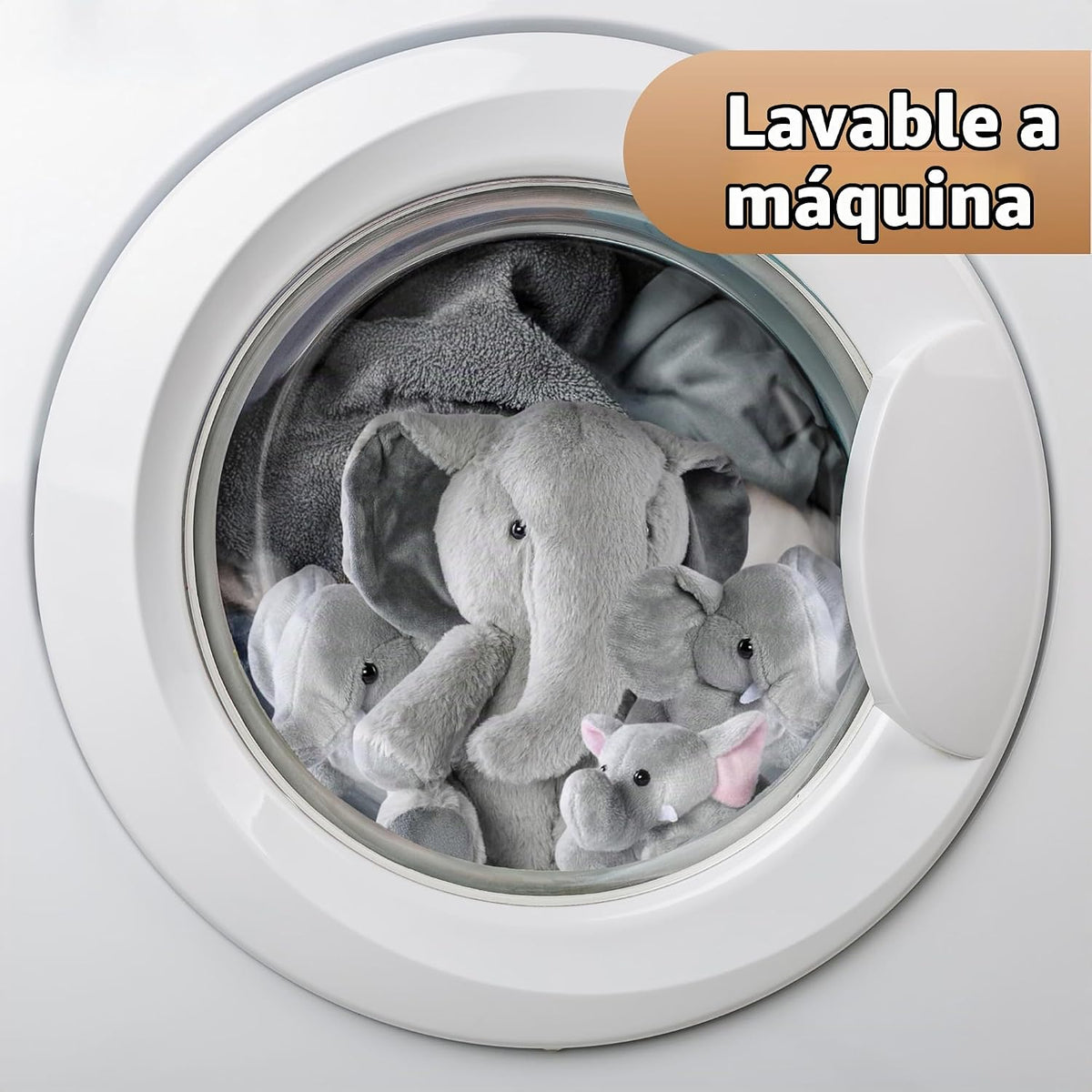 PREXTEX Juguetes de elefante de peluche \u2013 Animal de peluche co...