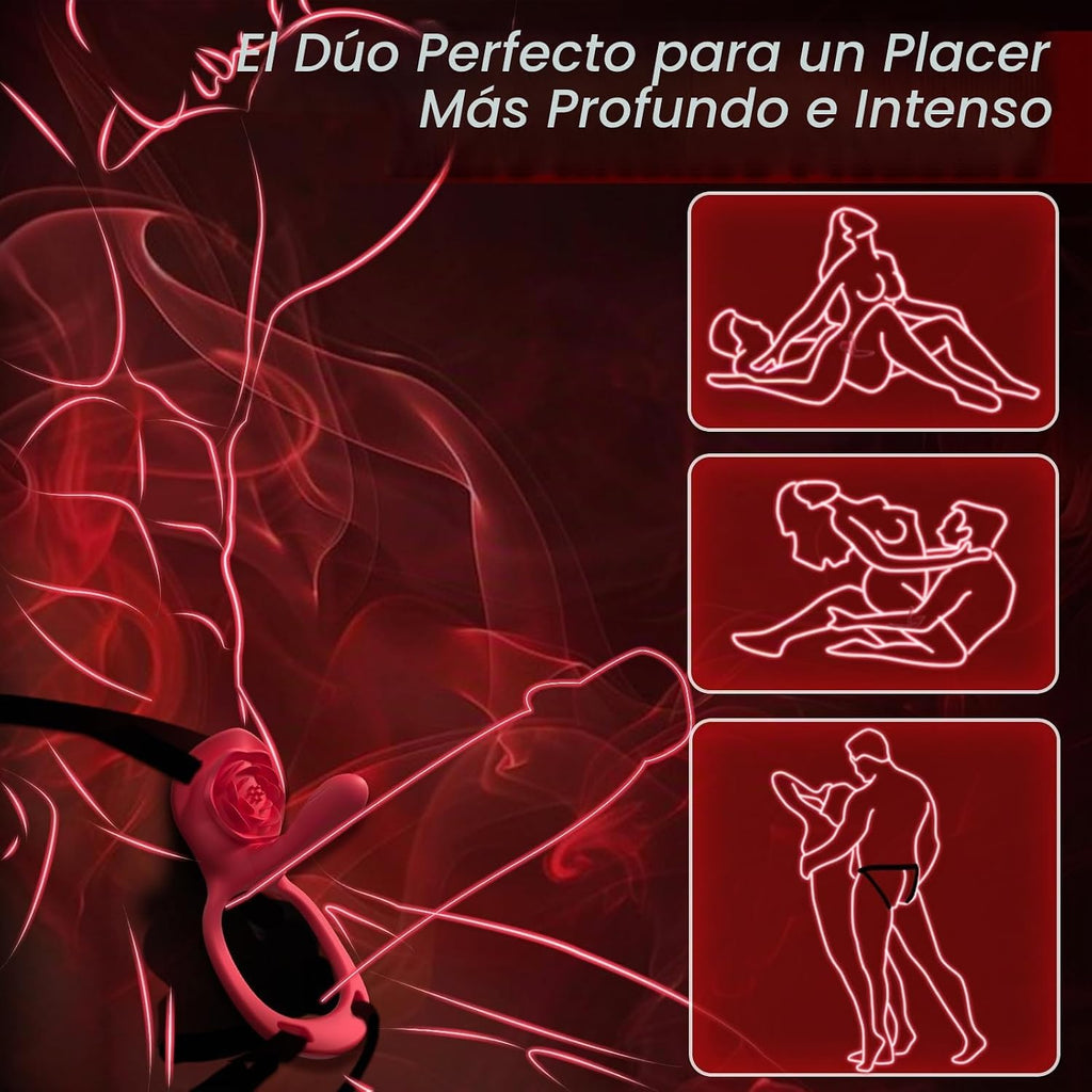 correa en el vibrador vibrador del consolador del punto G de la man...