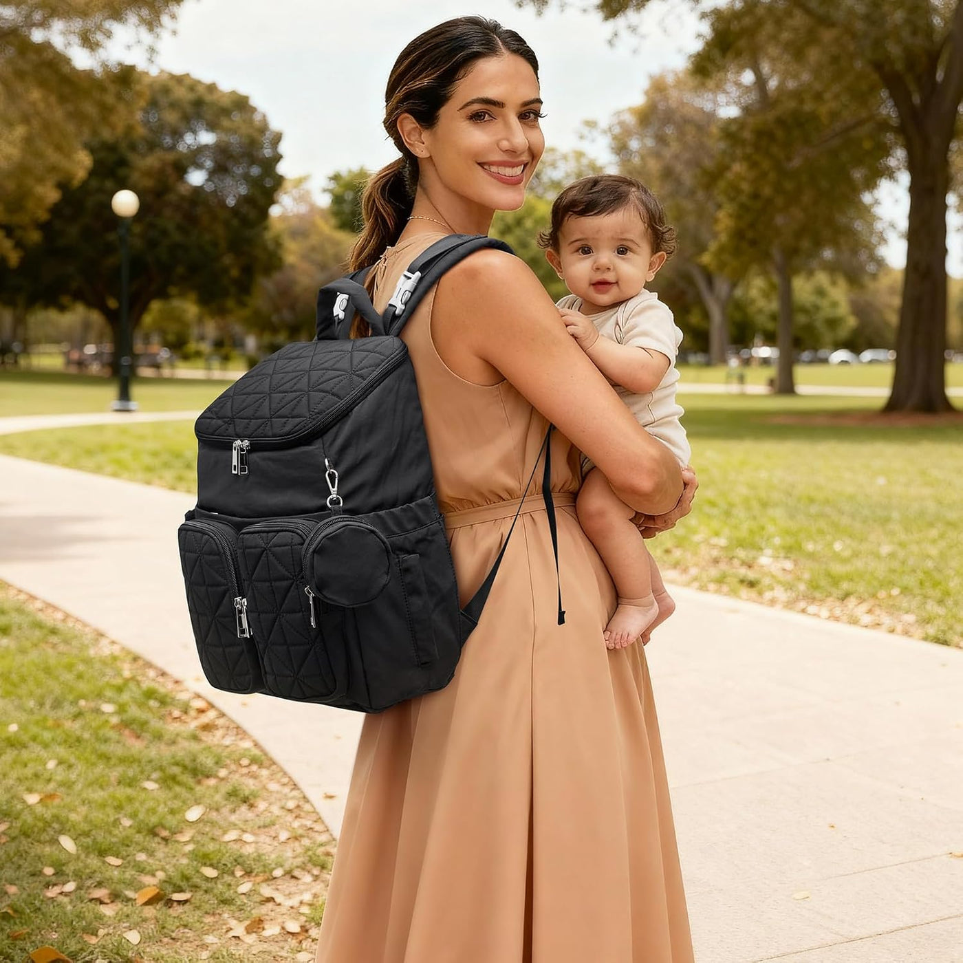 G4Free Mochila para pañales para mamás papás y mamás, bolsa de viaj...