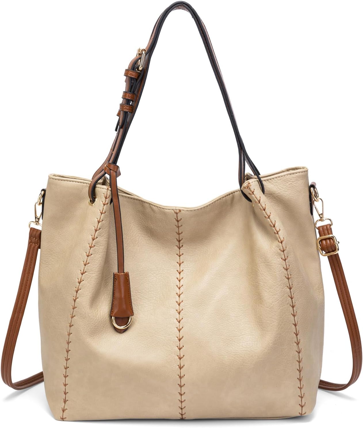 myfriday Bolso de hombro estilo hobo vintage para mujer, bolso de m...
