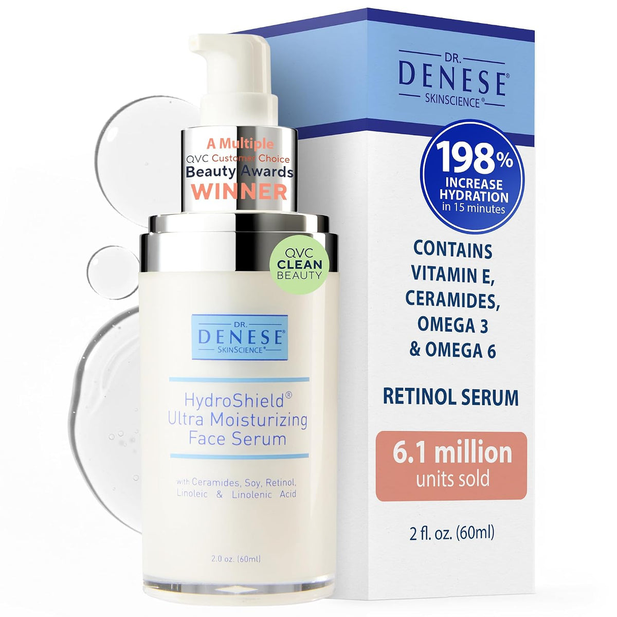 Dr. Denese SkinScience HydroShield - Suero de retinol para rostro 2...