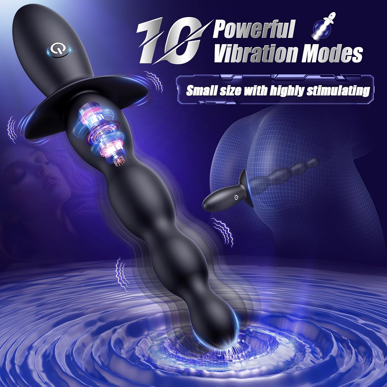 BEISAR Vibrador Anal Masajeador de Próstata - Apto para Principiant...