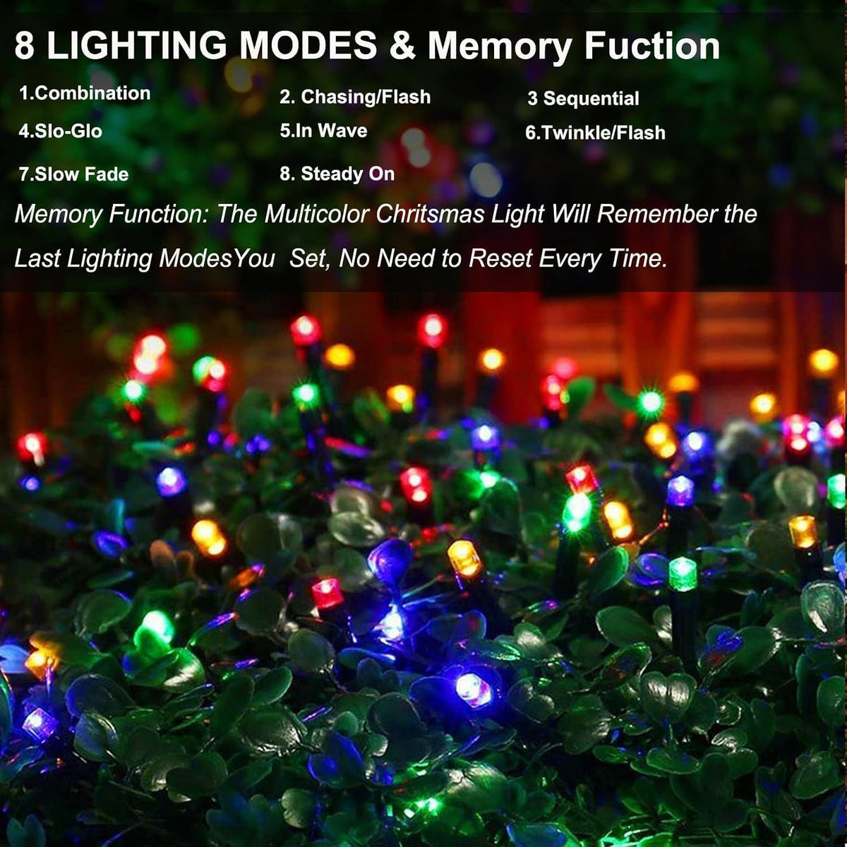 VTECHOLOGY 1000 luces LED multicolor para árbol de Navidad de Hallo...