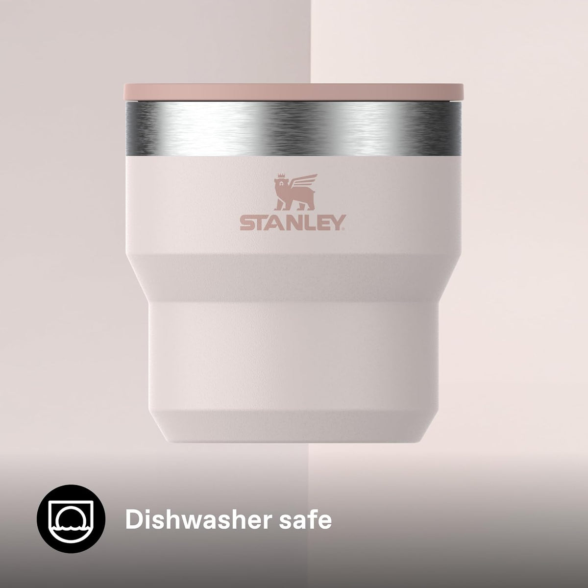 STANLEY 1913 Stay-Hot Taza Apilable 0.29L - Cuarzo Rosa | Mantiene...