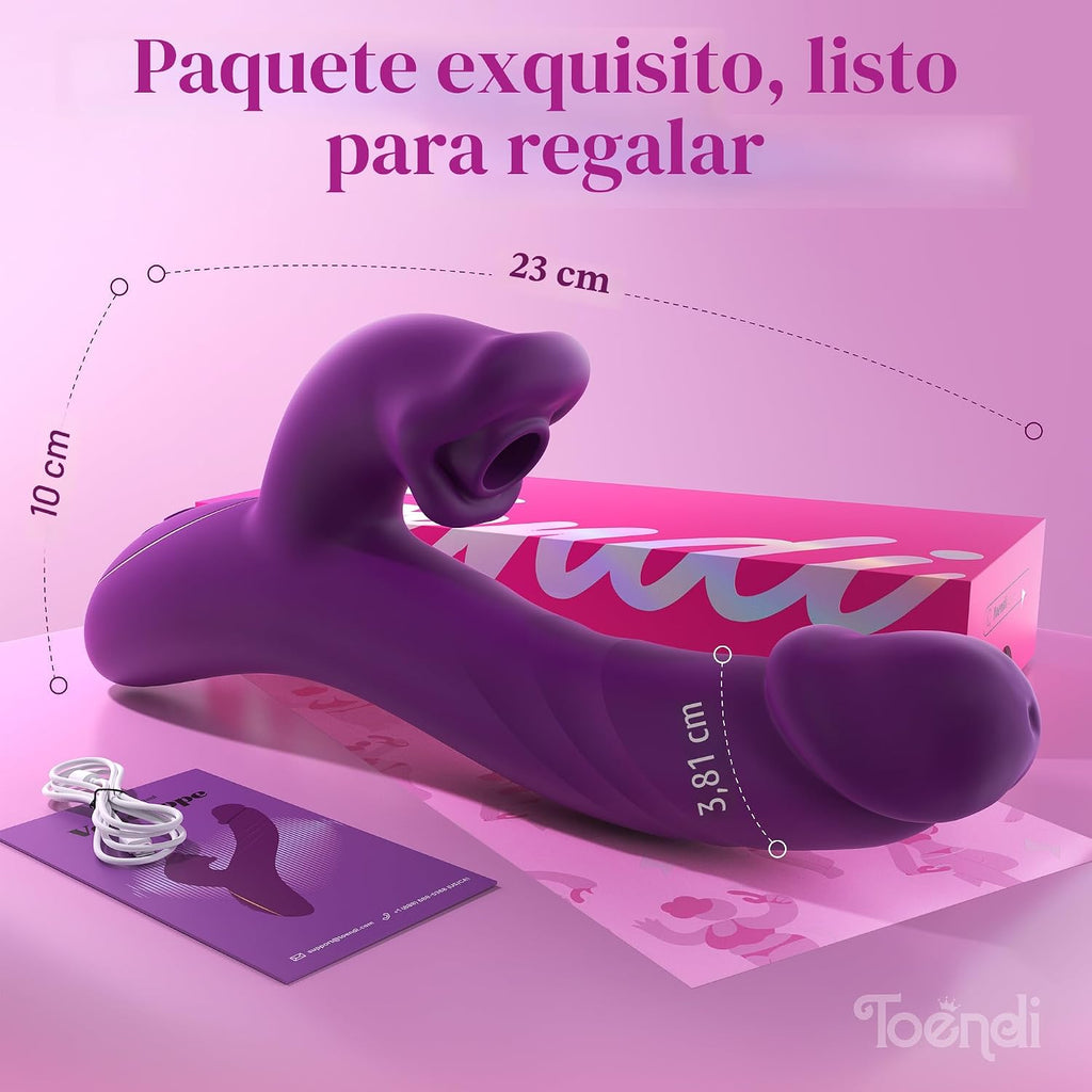 Toendi Juguete sexual con vibrador de succión, vibradores de conejo...